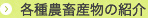 各種農畜産物の紹介